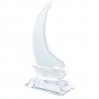 BOAT SHAPED GLASS TROPHY BOAT SHAPED GLASS TROPHY