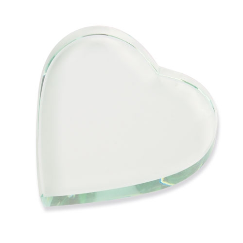 HEART SHAPED GLASS TROPHY "HIROKO"