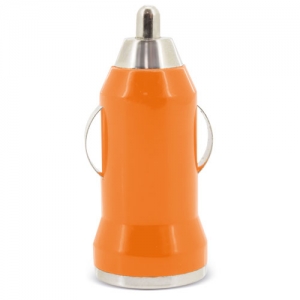 CARGADOR DE COCHE USB NARANJA