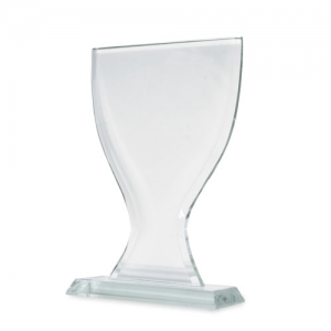 CUP SHAPED GLASS TROPHY CUP SHAPED GLASS TROPHY