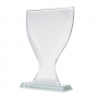 CUP SHAPED GLASS TROPHY