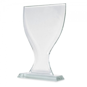 CUP SHAPED GLASS TROPHY CUP SHAPED GLASS TROPHY