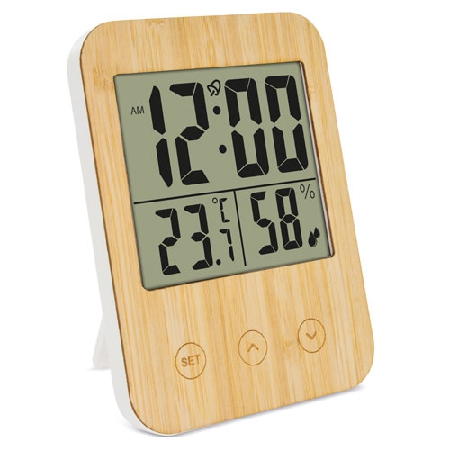TERMOMETRO HIGROMETRO DE BAMBU "BIRMANIA"