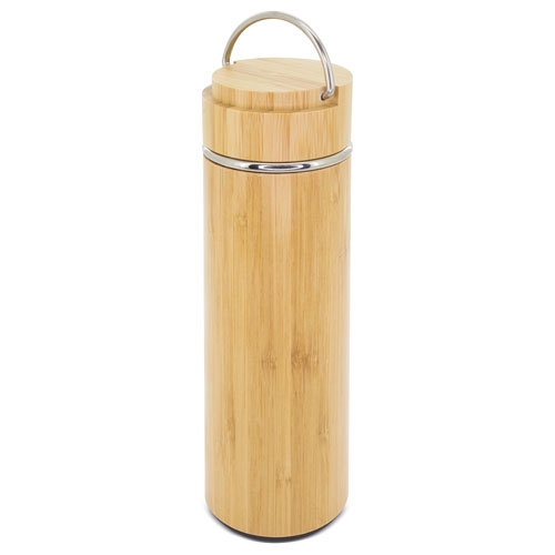 TERMO DOBLE PARED BAMBU/ACERO INOXIDABLE "MALASIA"