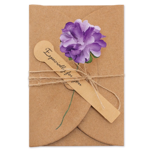 TARJETAS VINTAGE FLORES SECAS (PACK DE 10)