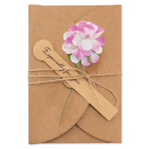 TARJETAS VINTAGE FLORES SECAS (PACK DE 10)