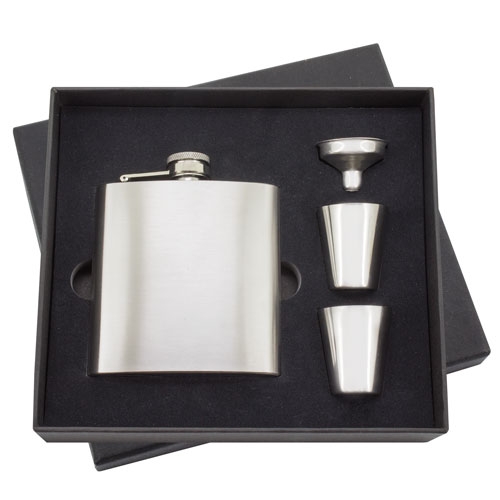 SET PETACA LICORERA Y VASOS "DUO PARTY"