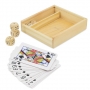 WOODEN DECK AND DICE SET WOODEN DECK AND DICE SET