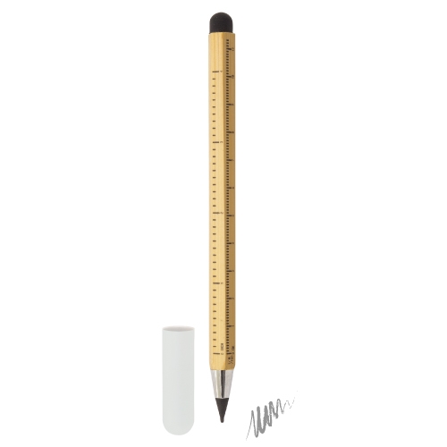 LÁPIZ INFINITO DE BAMBÚ CON PUNTERO Y REGLA "EVER"