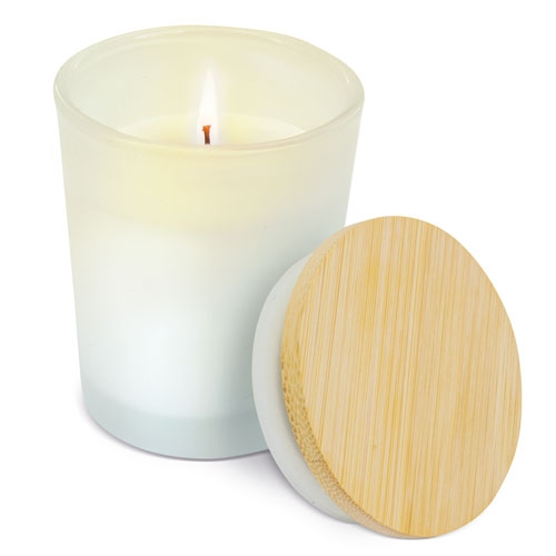 AROMATIC CANDLE WITH BAMBOO LID 