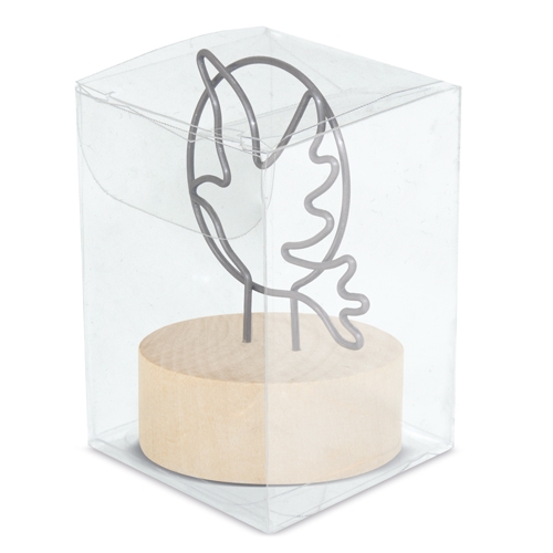 MEMO CLIP CON BASE DE MADERA "ESPÍRITU"