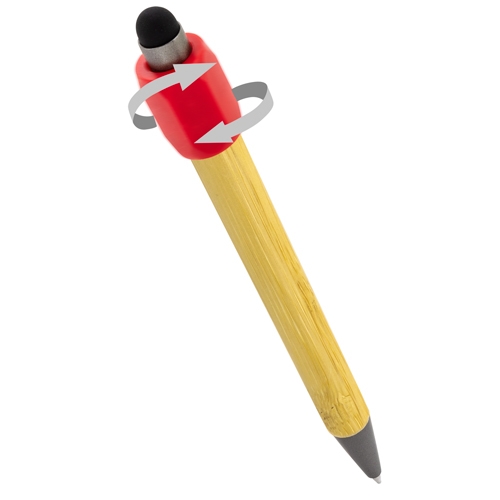 BOLIGRAFO ANTIESTRÉS GIRATORIO DE BAMBÚ "GYRO"