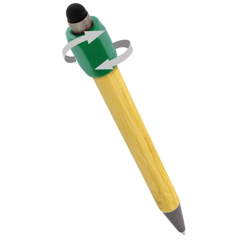 BOLIGRAFO ANTIESTRÉS GIRATORIO DE BAMBÚ "GYRO"