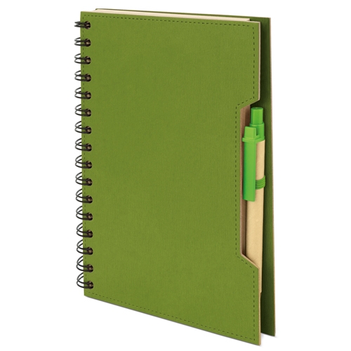 CUADERNO A5 CON BOLIGRAFO ECO "GREEN LIFE"