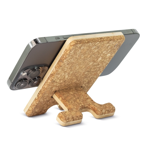 SOPORTE DE BAMBÚ,CORCHO Y CERÁMICA SUBLIMACIÓN “SOUVENIR”