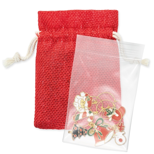 SET DE 6 AROS NAVIDEÑOS PARA COPAS "BRINDIS"