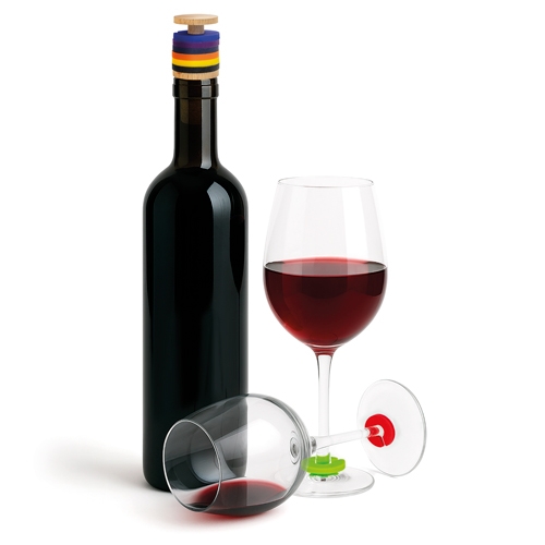 TAPÓN CORCHO Y MADERA CON ANILLAS IDENTIFICADORAS PARA COPAS “TRIANA”