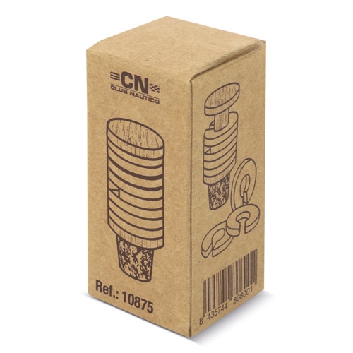 TAPÓN CORCHO Y MADERA CON ANILLAS IDENTIFICADORAS PARA COPAS “TRIANA”