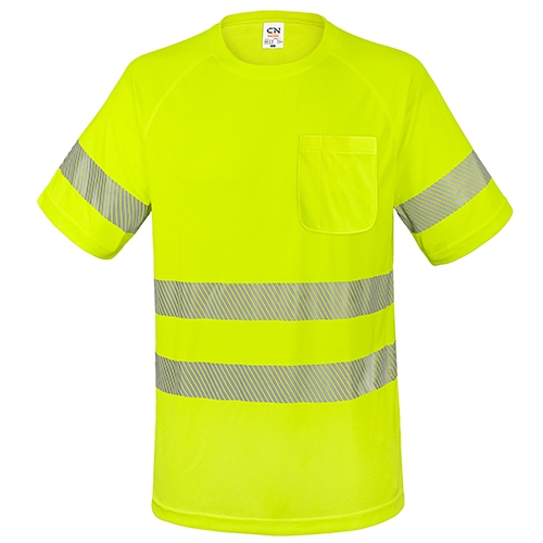 CAMISETA CON BOLSILLO Y BANDAS REFLECTANTES "ELÁST"