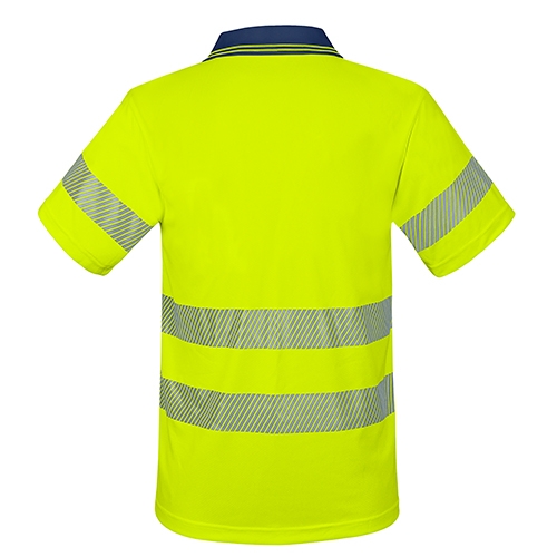 POLO CON BOLSILLO Y BANDAS REFLECTANTES ELÁSTICAS “QVO”