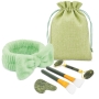 SET DE MASAJE FACIAL DE PIEDRA NATURAL JADE "CIXI"