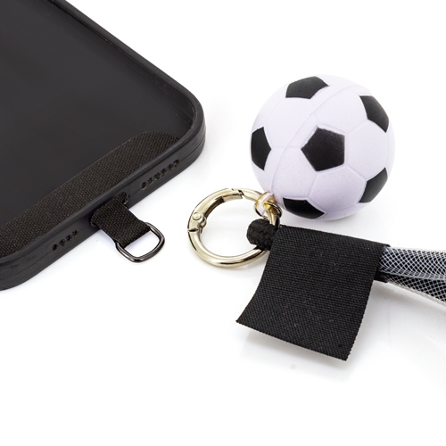 SUJETA MÓVIL FÚTBOL CON LANYARD &nbsp;"BLASIS"