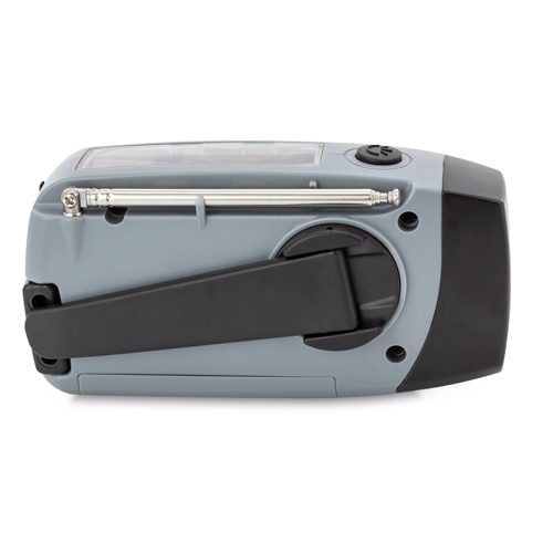 RADIO CON LINTERNA DINAMO Y CARGA SOLAR "YUCÓN"