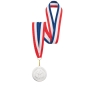 MEDALLA DE PLATA "OLIMPIA" LANYARD FRANCIA