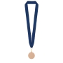 MEDALLA DE BRONCE "OLIMPIA" LANYARD AZUL