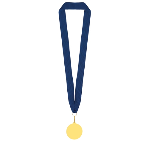 MEDALLA DE ORO "OLIMPIA" LANYARD AZUL