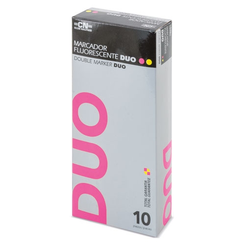 MARCADOR DOBLE FUCSIA/AMARILLO "WICKY"