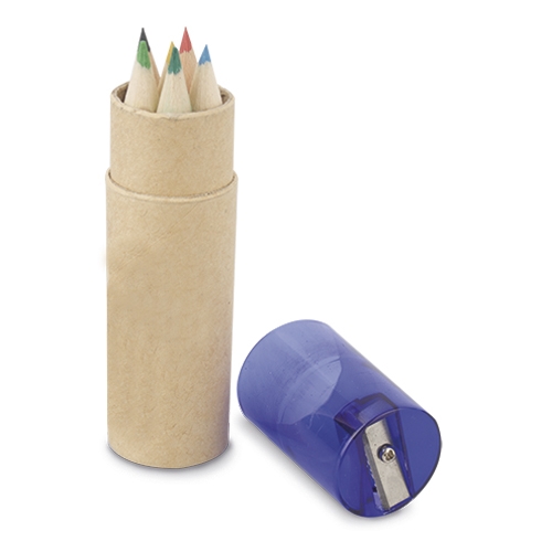 6 COLOUR PENCIL CYLINDER SET "DAFFY"