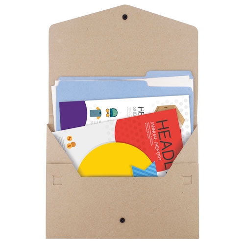BUTTON RECYCLED BRIEFCASE "TREXA"
