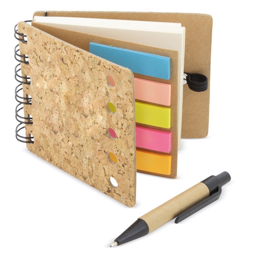 CORK NOTEBOOK PAGEMARKER "KIPER"