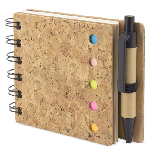 CORK NOTEBOOK PAGEMARKER "KIPER"