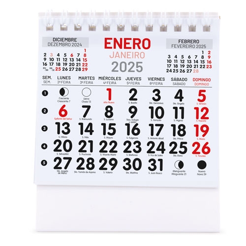 CALENDARIO SOBREMESA 