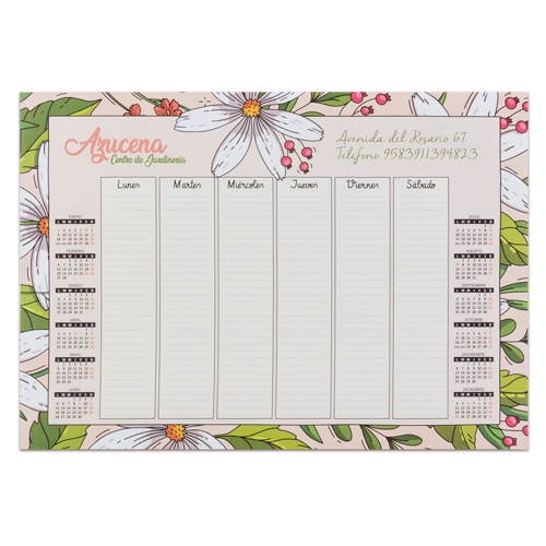 DESK CALENDAR BLOTTER