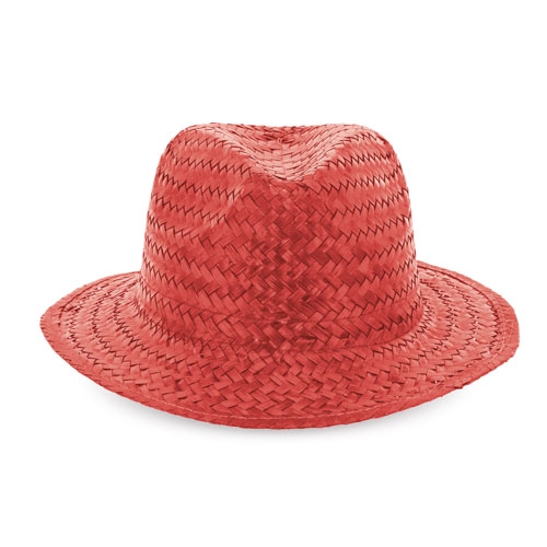 SOMBRERO PAJA CAPO ROJO