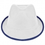 WHITE PREMIUM HAT WITH BORDER WHITE PREMIUM HAT WITH BORDER