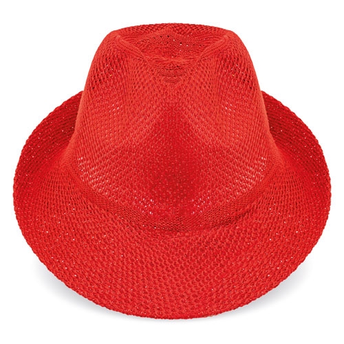 SOMBRERO DE ALA ANCHA ROJO