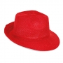 SOMBRERO DE ALA ANCHA ROJO