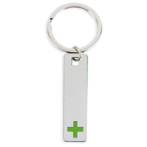ELONGATED CROSS KEYRING