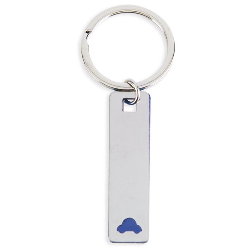 ELONGATED CAR KEYRING