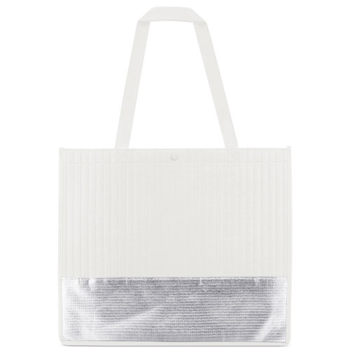 BOLSA "LAFAYETTE" &nbsp;BLANCO-PLATA