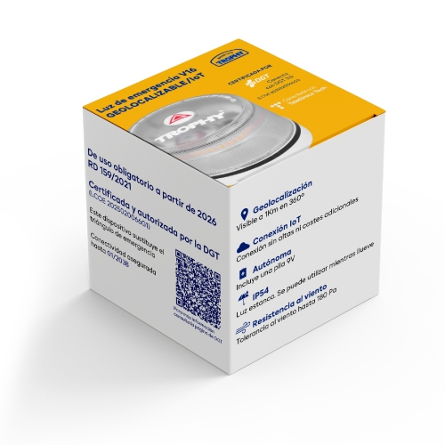 LUZ DE EMERGENCIA HOMOLOGADA V16 GEOLOCALIZADA