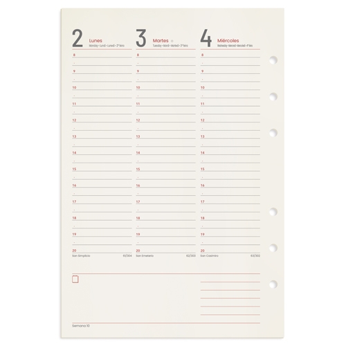 RECAMBIO SEMANA VISTA