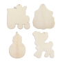 SET PIEZAS MADERA “HAPPY CHRISTMAS” ( 4 PCS)