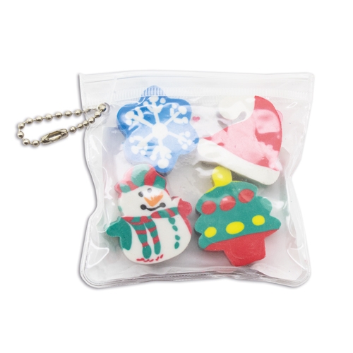 SET GOMAS NAVIDEÑAS "HAL" 1 PACK
