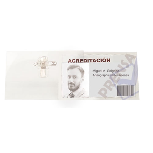CARD HOLDER WITH SAFETY CLIP