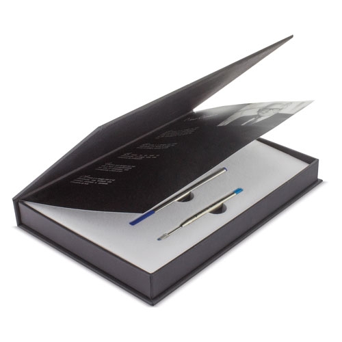 ESTUCHE BOLIGRAFO+ROLLER DOBLE RECAMBIO GENOVA PIERRE CARDIN